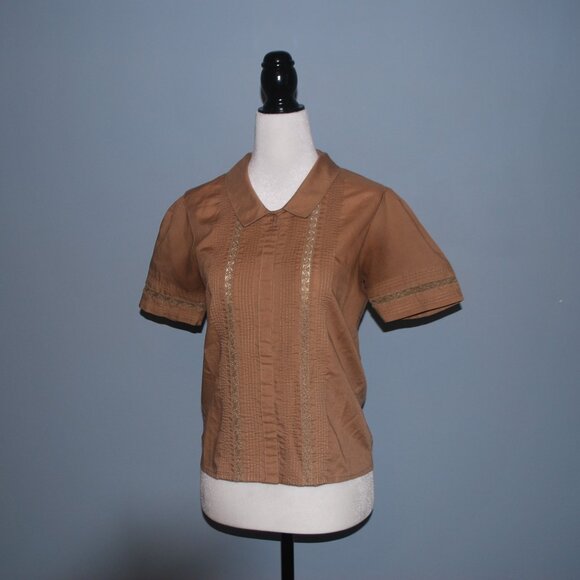 Adorable Brown Western Vibe Button-Up - Picture 1 of 5